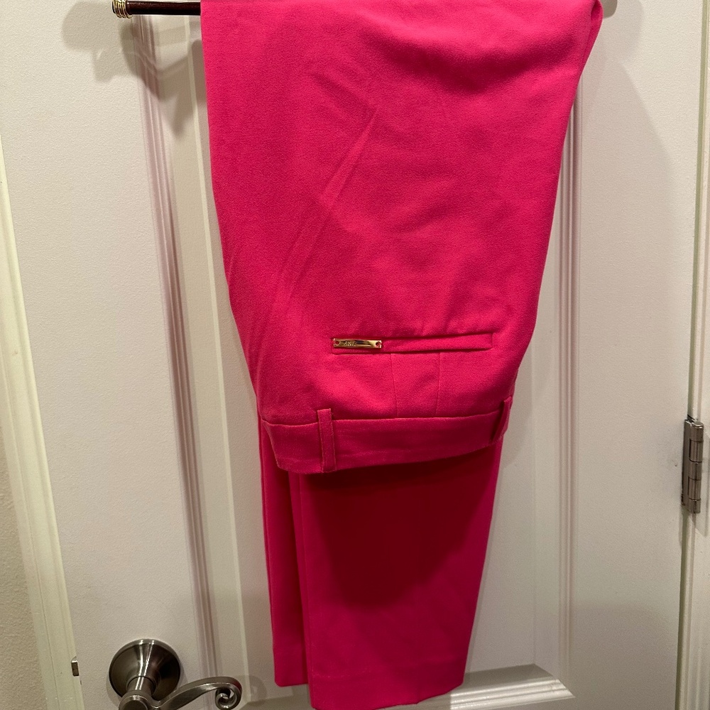 Jones New York Size 14 Pink Grace Ankle Pants Super Feminine